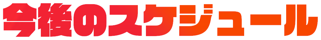 今後のスケジュール